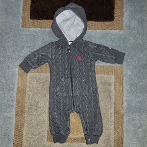 Grey winter onesie